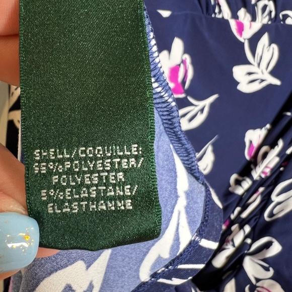 Lauren Ralph Lauren Dress Faux Wrap Floral Tulip Dress - Picture 5 of 7